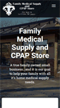 Mobile Screenshot of familymedicalandcpap.com